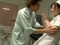 Horny doctor gets horny and fucks his chubby nurse - Rin Suzune