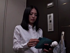Japanese wife Miriya Hazuki masturbates uncensored