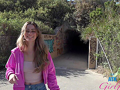 Rough outdoor dicking in HD POV video with brunette Renee Rose