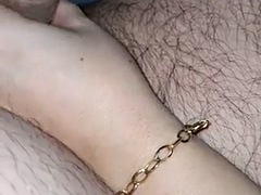 Stepmom put her hand in her stepsons cock