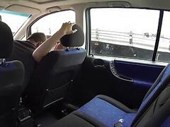 hard sex procreation in the car with european whore