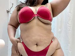 Mexican bbw in red