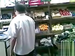 Banging the female customer in the Turkish store