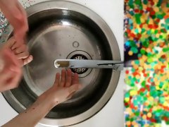 Hands fetish: I'll wash my bf's hands