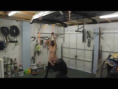 Slut Wife in BDSM Garage Training