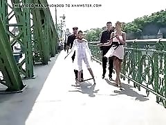 Slutty girl humiliated in public before getting smashed BDSM sex