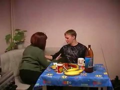 Amateur Russian  Mature Mother and her son