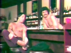 Naughty lean blonde Euro milf in dirty vintage sex at the bar