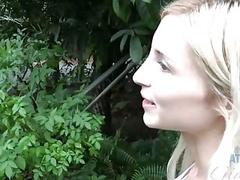 Famous skinny blonde with small tits Piper Perri - Singapore outdoor footage